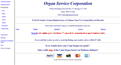 Desktop Screenshot of organservice.com